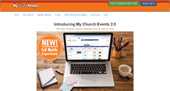 Desktop Screenshot of mychurchevents.com